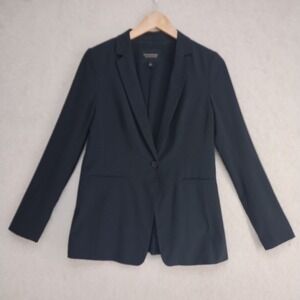 Banana Republic Blazer Womens 6 Long and Lean Single Button Black Jacket